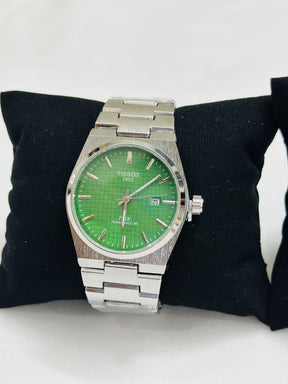 Tissot PRX Silver Stainless Steel Green Dial Quartz Unisex Watch