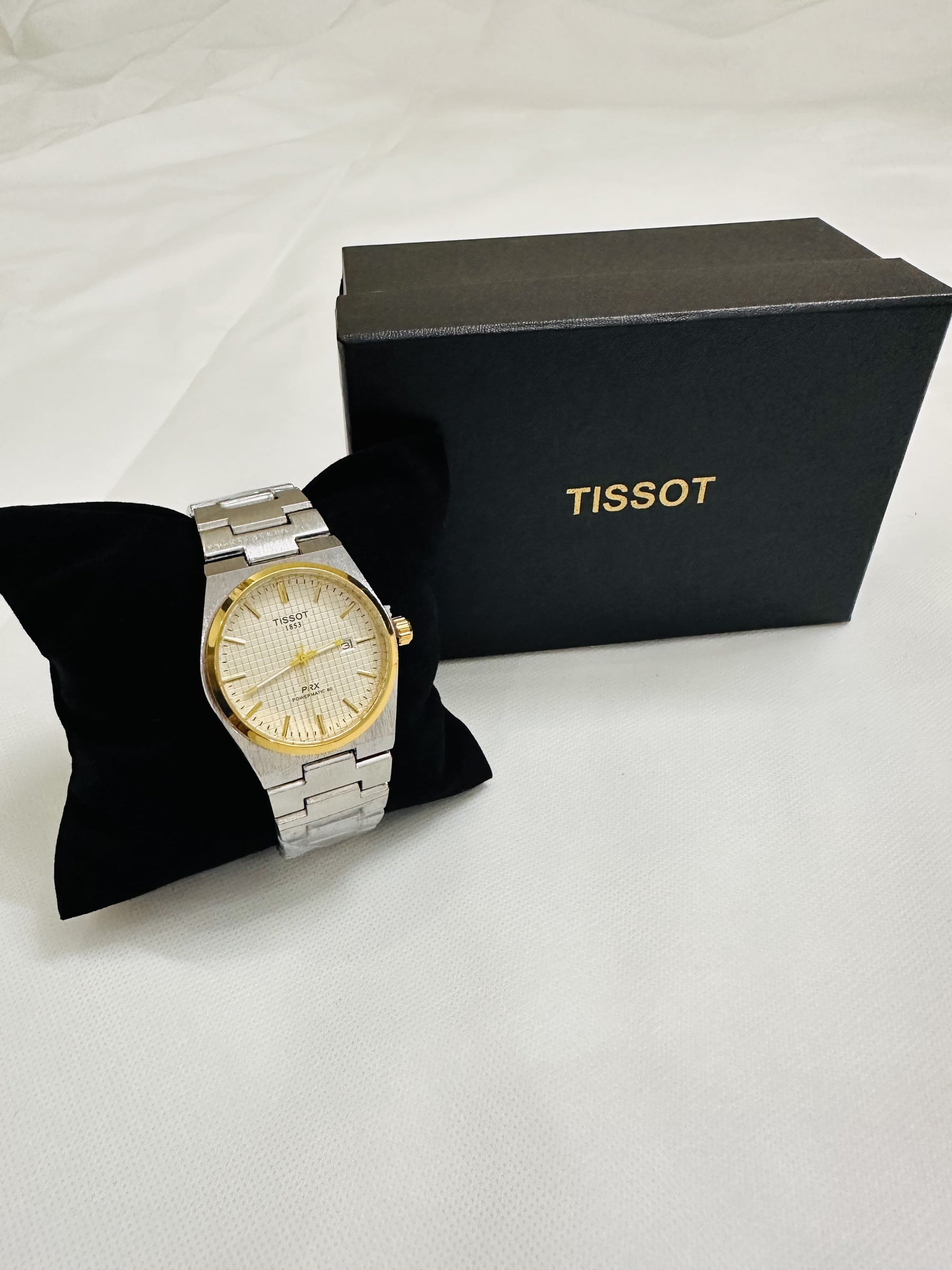 Tissot PRX Silver Stainless Steel Green Dial Quartz Unisex Watch